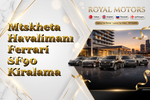 Mtskheta Havalimanı Ferrari SF90 Kiralama