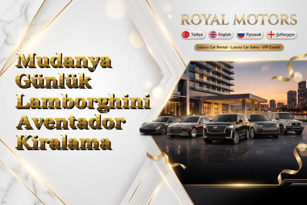 Mudanya Günlük Lamborghini Aventador Kiralama