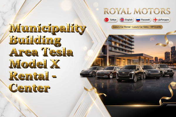 Municipality Building Area Tesla Model X Rental - Center