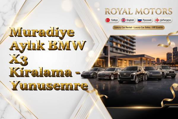 Muradiye Aylık BMW X3 Kiralama - Yunusemre