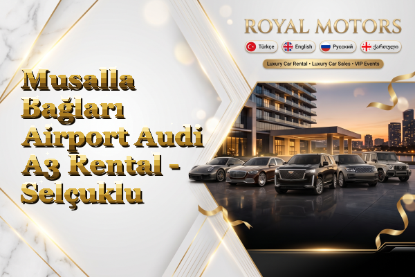 Musalla Bağları Airport Audi A3 Rental - Selçuklu