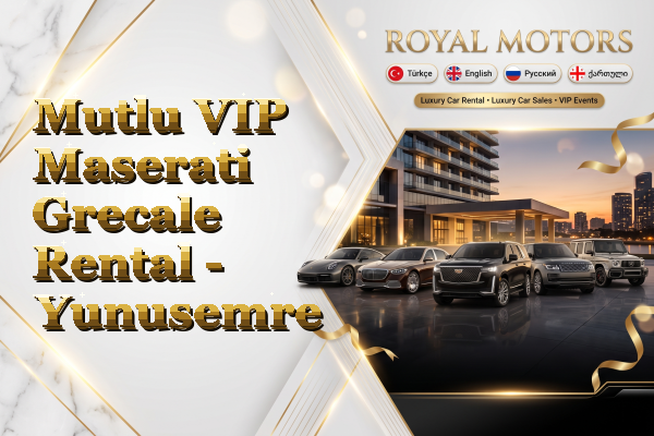 Mutlu VIP Maserati Grecale Rental - Yunusemre