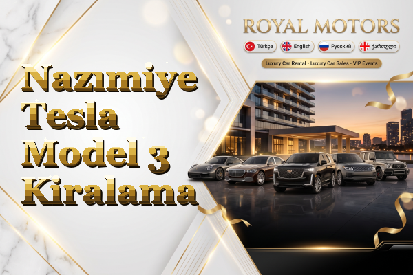 Nazımiye Tesla Model 3 Kiralama
