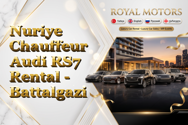 Nuriye Chauffeur Audi RS7 Rental - Battalgazi