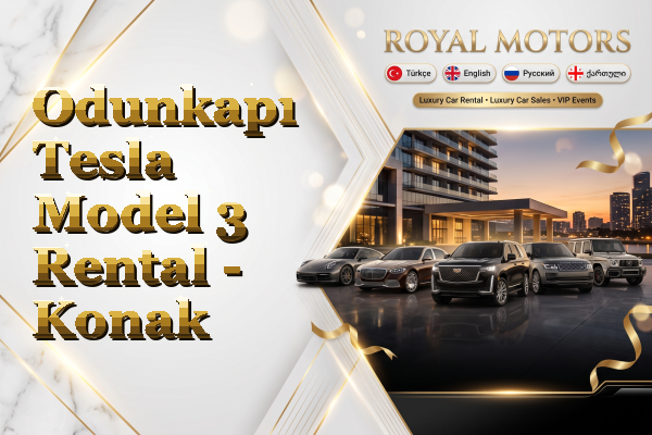 Odunkapı Tesla Model 3 Rental - Konak