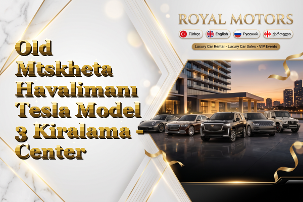 Old Mtskheta Havalimanı Tesla Model 3 Kiralama - Center