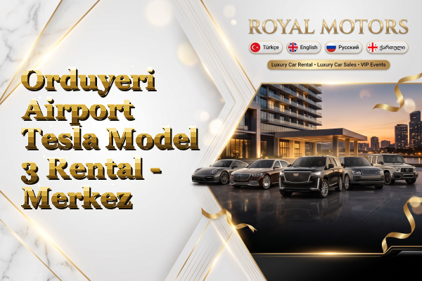 Orduyeri Airport Tesla Model 3 Rental - Merkez