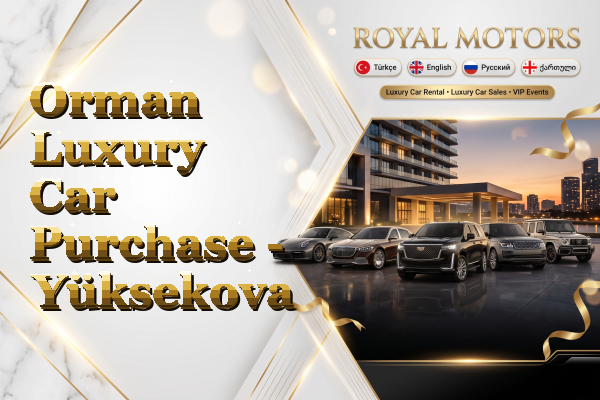 Orman Luxury Car Purchase - Yüksekova