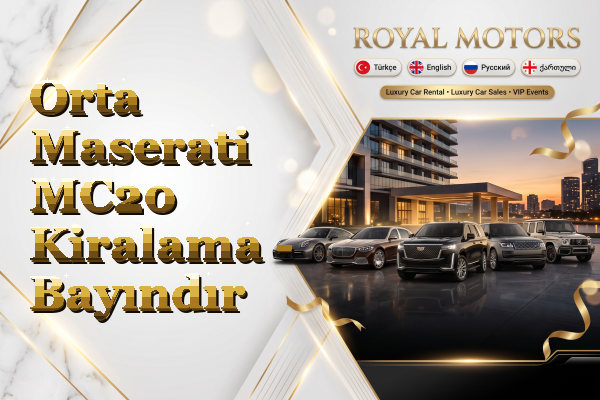 Orta Maserati MC20 Kiralama - Bayındır
