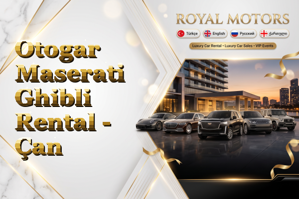 Otogar Maserati Ghibli Rental - Çan