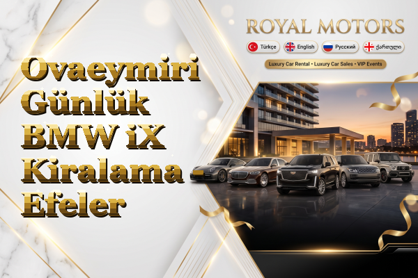 Ovaeymiri Günlük BMW iX Kiralama - Efeler