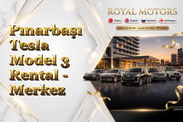 Pınarbaşı Tesla Model 3 Rental - Merkez