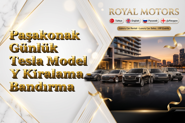 Paşakonak Günlük Tesla Model Y Kiralama - Bandırma