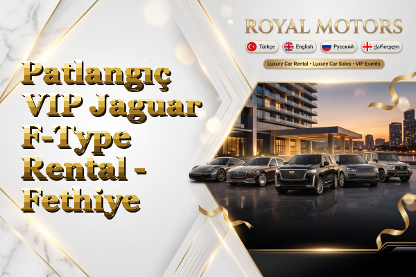 Patlangıç VIP Jaguar F-Type Rental - Fethiye