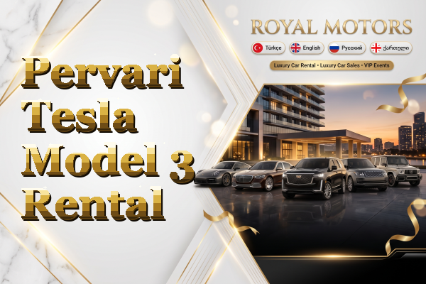 Pervari Tesla Model 3 Rental