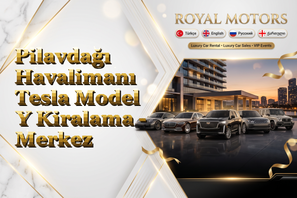 Pilavdağı Havalimanı Tesla Model Y Kiralama - Merkez