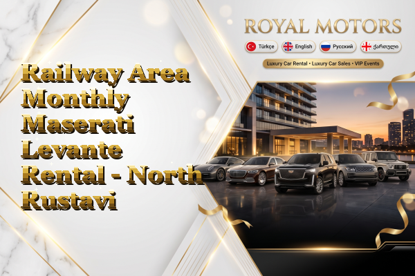 Railway Area Monthly Maserati Levante Rental - North Rustavi