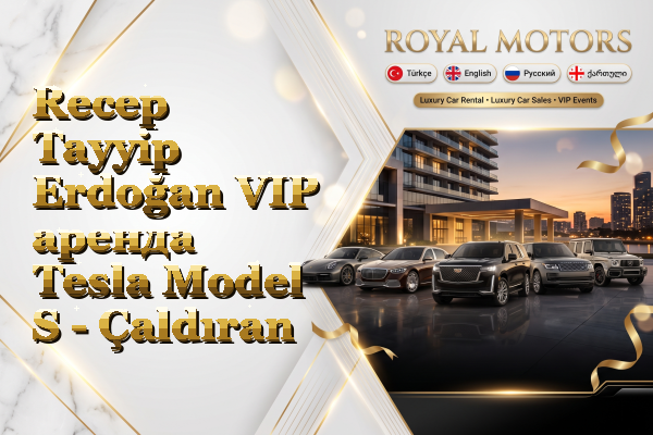 Recep Tayyip Erdoğan VIP аренда Tesla Model S - Çaldıran