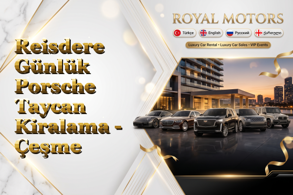 Reisdere Günlük Porsche Taycan Kiralama - Çeşme