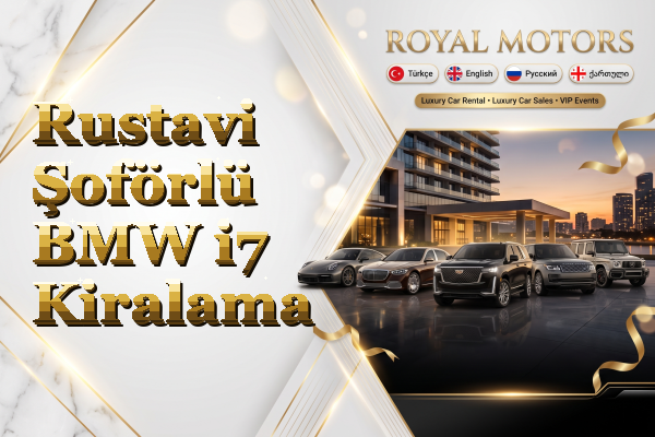 Rustavi Şoförlü BMW i7 Kiralama