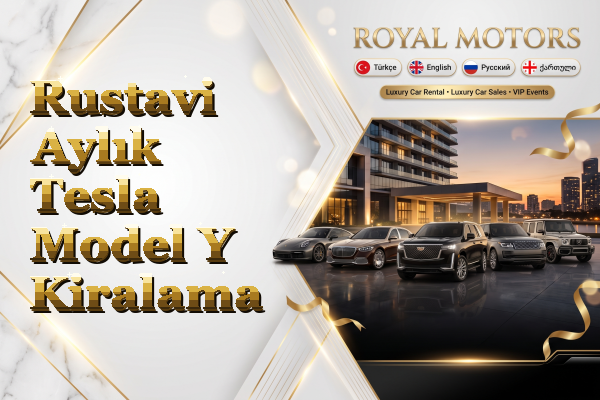 Rustavi Aylık Tesla Model Y Kiralama