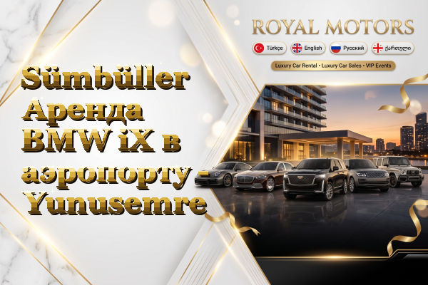 Sümbüller Аренда BMW iX в аэропорту - Yunusemre