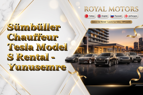 Sümbüller Chauffeur Tesla Model S Rental - Yunusemre