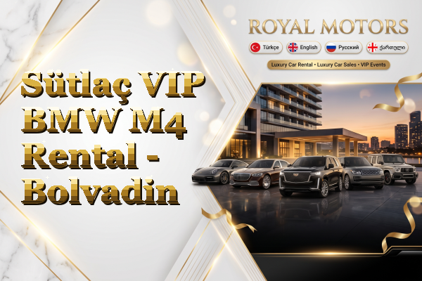 Sütlaç VIP BMW M4 Rental - Bolvadin