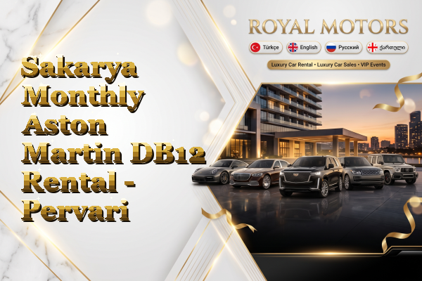 Sakarya Monthly Aston Martin DB12 Rental - Pervari