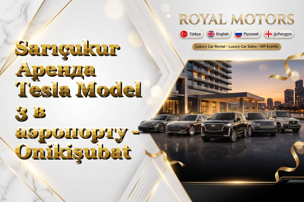 Sarıçukur Аренда Tesla Model 3 в аэропорту - Onikişubat