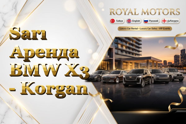 Sarı Аренда BMW X3 - Korgan