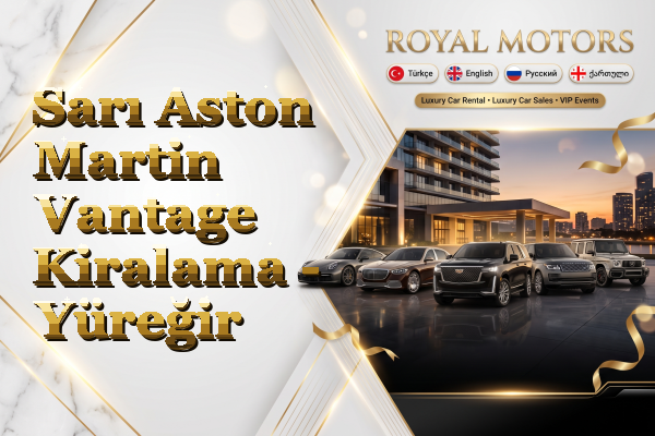Sarı Aston Martin Vantage Kiralama - Yüreğir