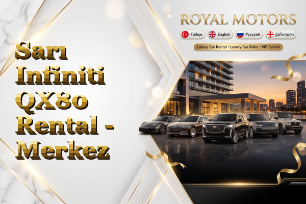 Sarı Infiniti QX80 Rental - Merkez