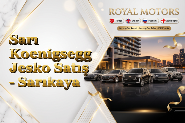 Sarı Koenigsegg Jesko Satış - Sarıkaya