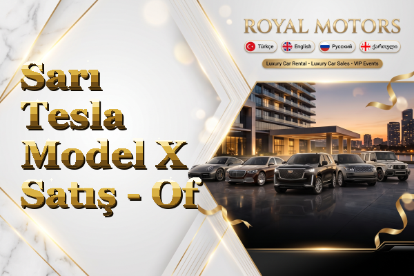 Sarı Tesla Model X Satış - Of