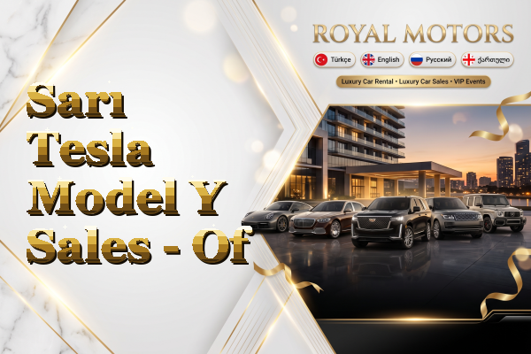 Sarı Tesla Model Y Sales - Of