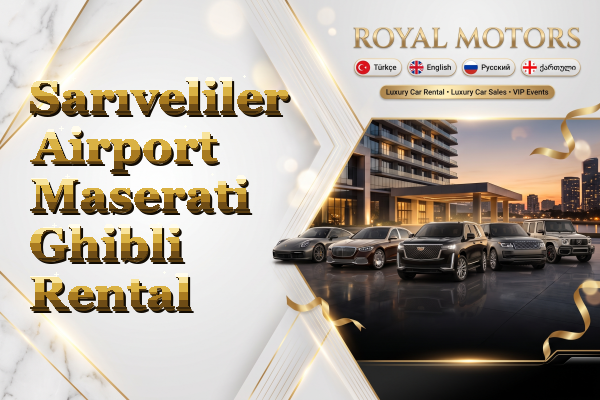 Sarıveliler Airport Maserati Ghibli Rental