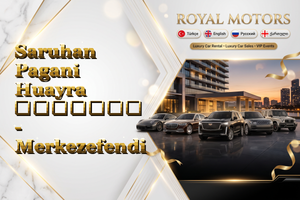 Saruhan Pagani Huayra გაყიდვა - Merkezefendi