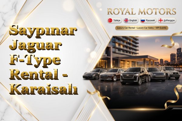 Saypınar Jaguar F-Type Rental - Karaisalı