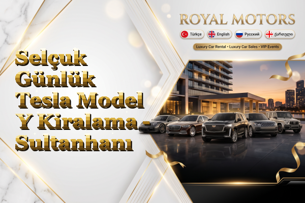 Selçuk Günlük Tesla Model Y Kiralama - Sultanhanı