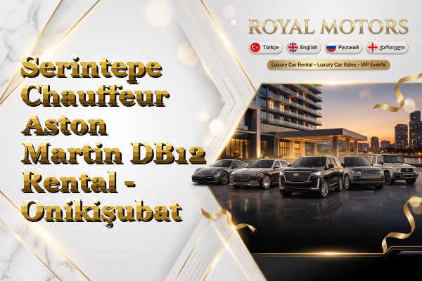 Serintepe Chauffeur Aston Martin DB12 Rental - Onikişubat