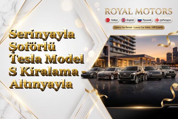 Serinyayla Şoförlü Tesla Model S Kiralama - Altınyayla