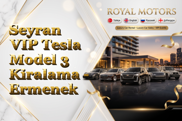 Seyran VIP Tesla Model 3 Kiralama - Ermenek