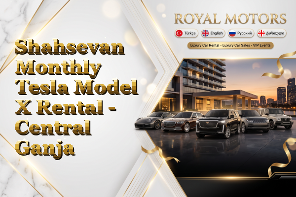 Shahsevan Monthly Tesla Model X Rental - Central Ganja