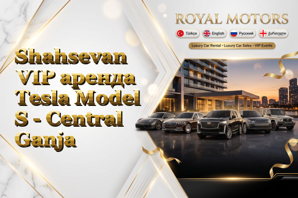 Shahsevan VIP аренда Tesla Model S - Central Ganja