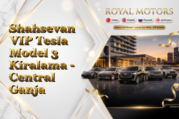 Shahsevan VIP Tesla Model 3 Kiralama - Central Ganja