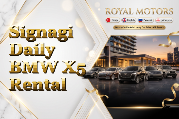 Signagi Daily BMW X5 Rental