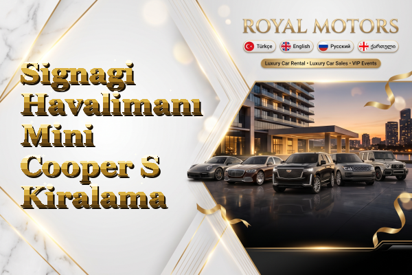 Signagi Havalimanı Mini Cooper S Kiralama