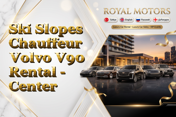 Ski Slopes Chauffeur Volvo V90 Rental - Center