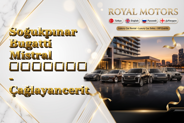 Soğukpınar Bugatti Mistral გაყიდვა - Çağlayancerit